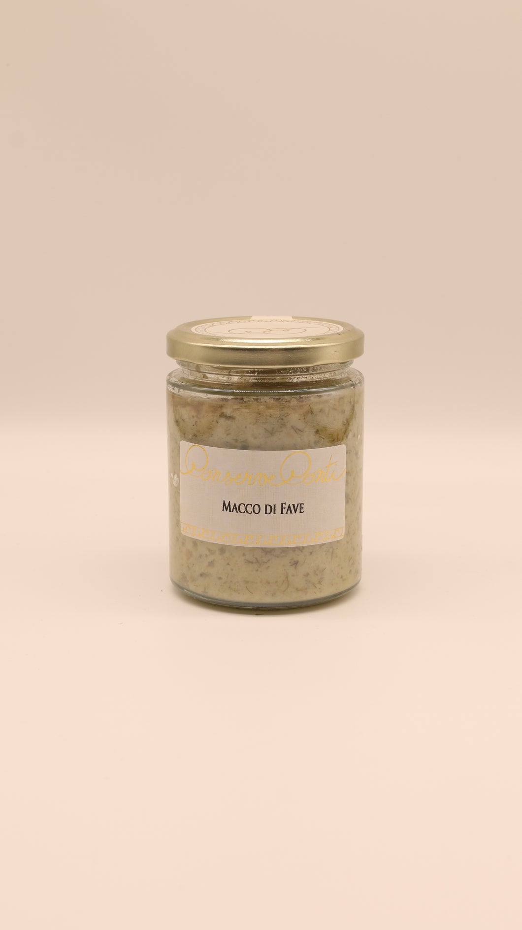 Ein Glas mit goldenem Deckel und der Aufschrift 