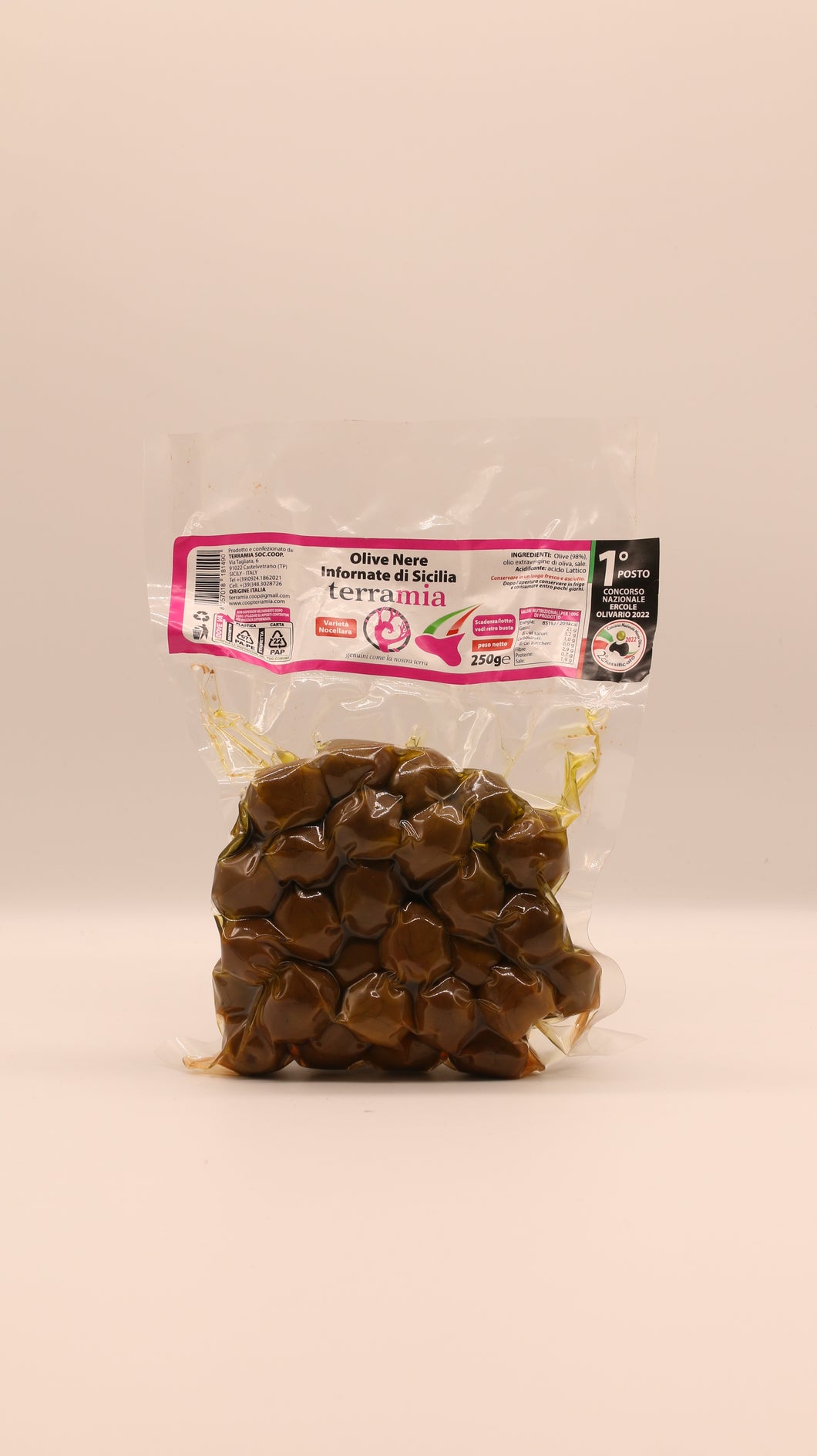 Olive nere infornate - 250 g