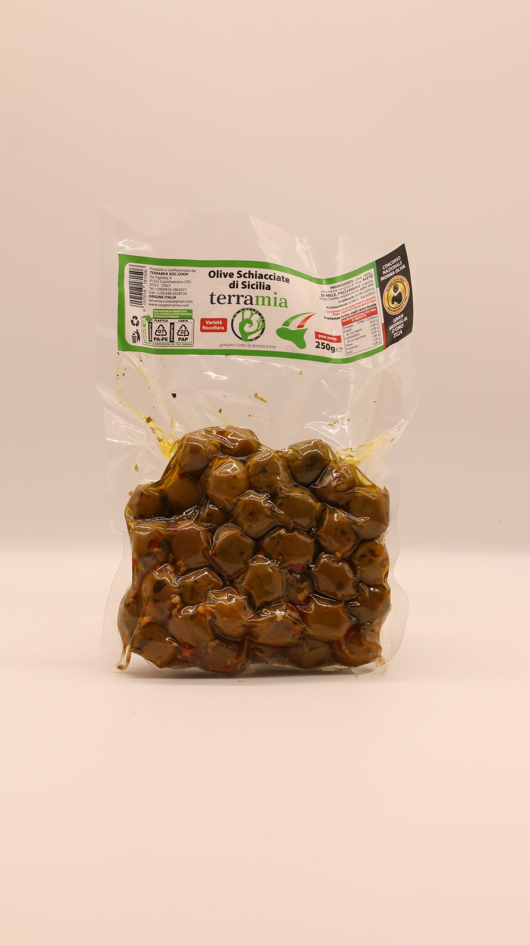 Olive schiacciate di Sicilia – 250g