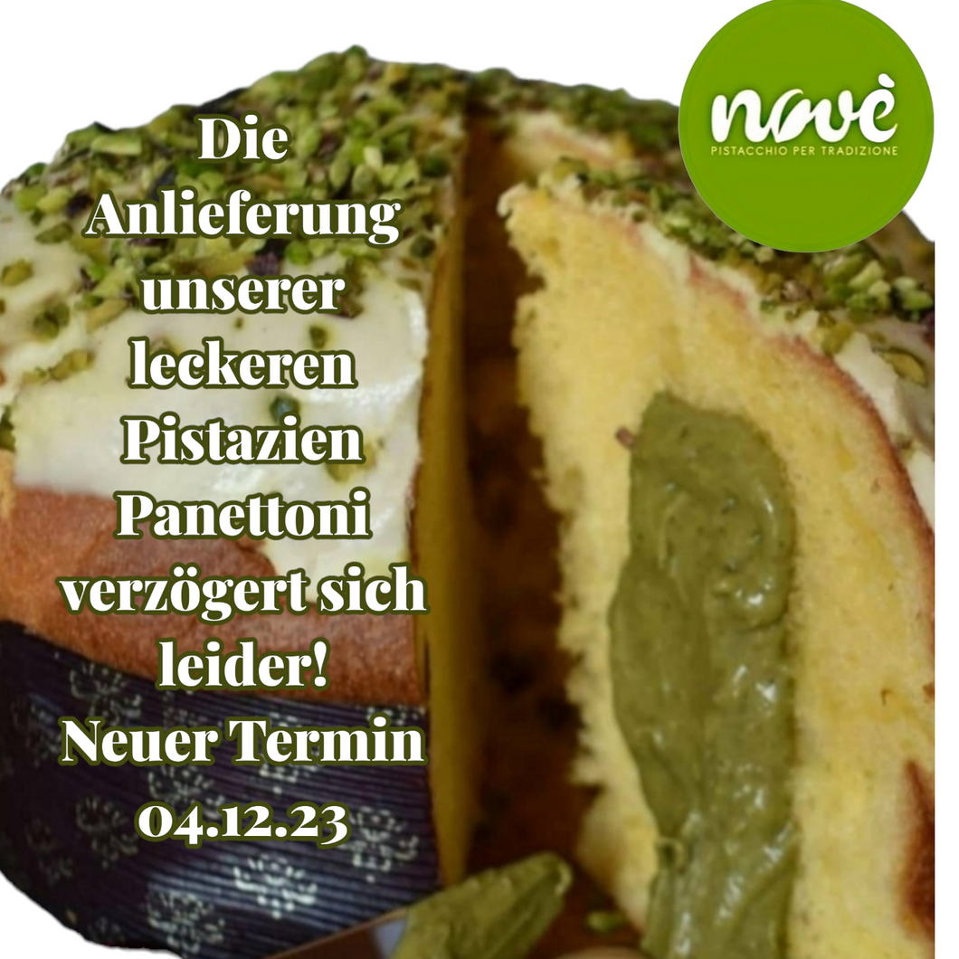 Panettone al Pistacchio, gefüllt mit Pistaziencreme